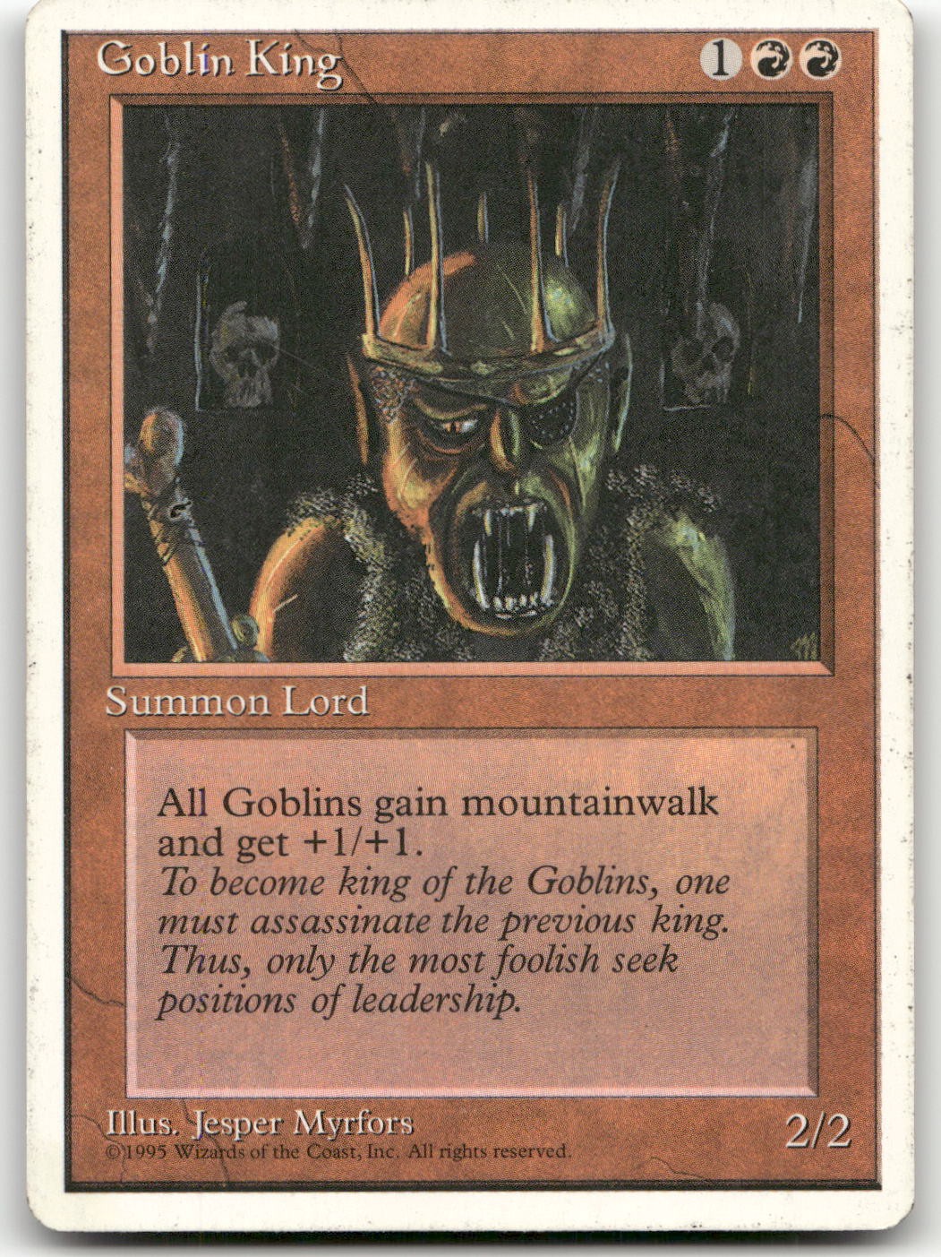 Goblin King (HP) Fourth Edition 4ED Magic MTG