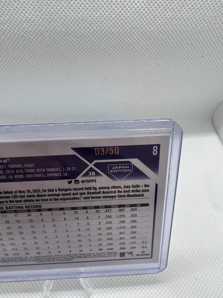 2023 Topps Japan Edition - Josh Smith #8 Purple /50 (RC) - Image 3 of 3