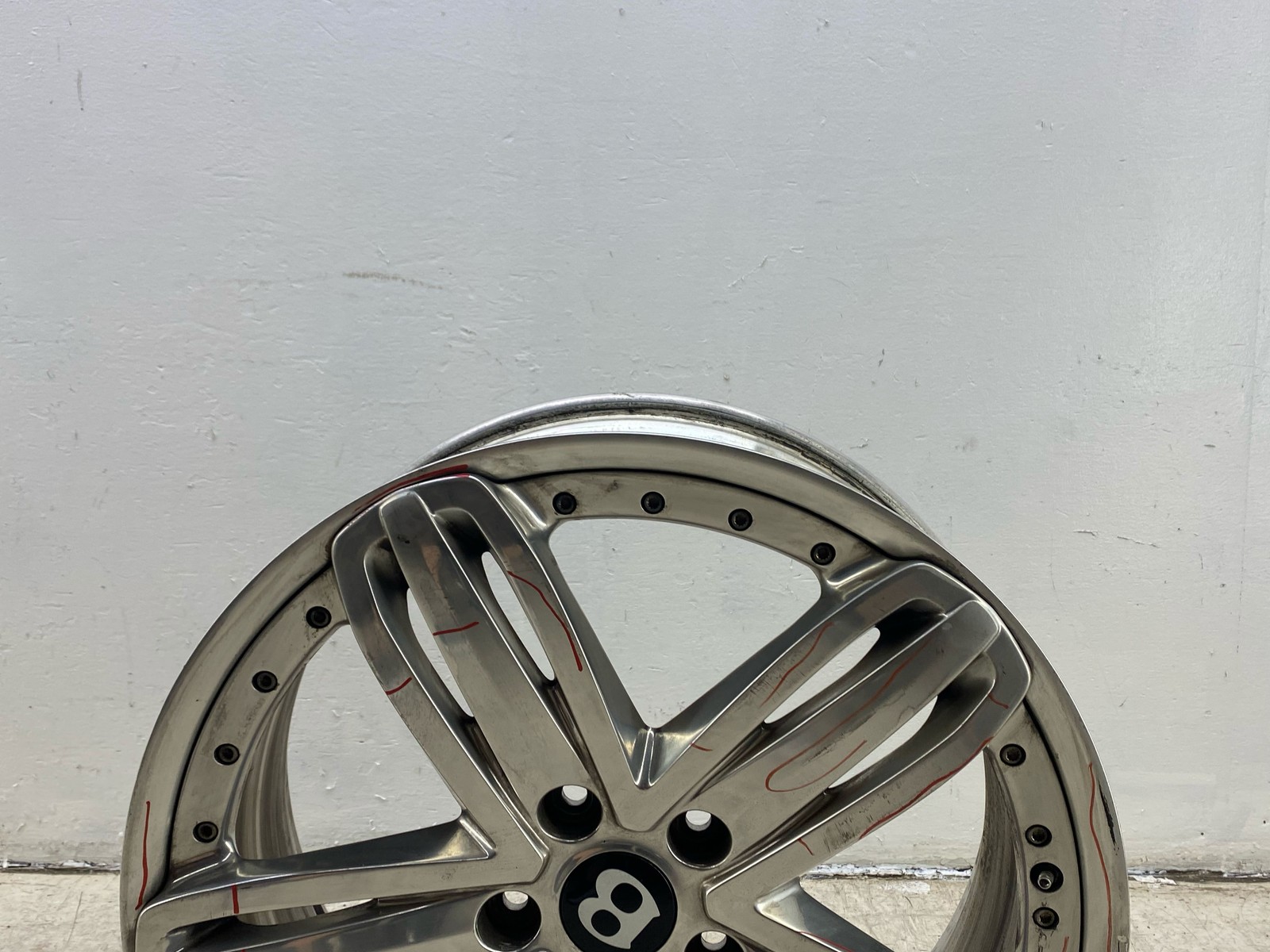 2010-2020 BENTLEY MULSANNE OEM 21X9 5 TRIPLE CHROME SPOKE ALUMINUM WHEEL RIM