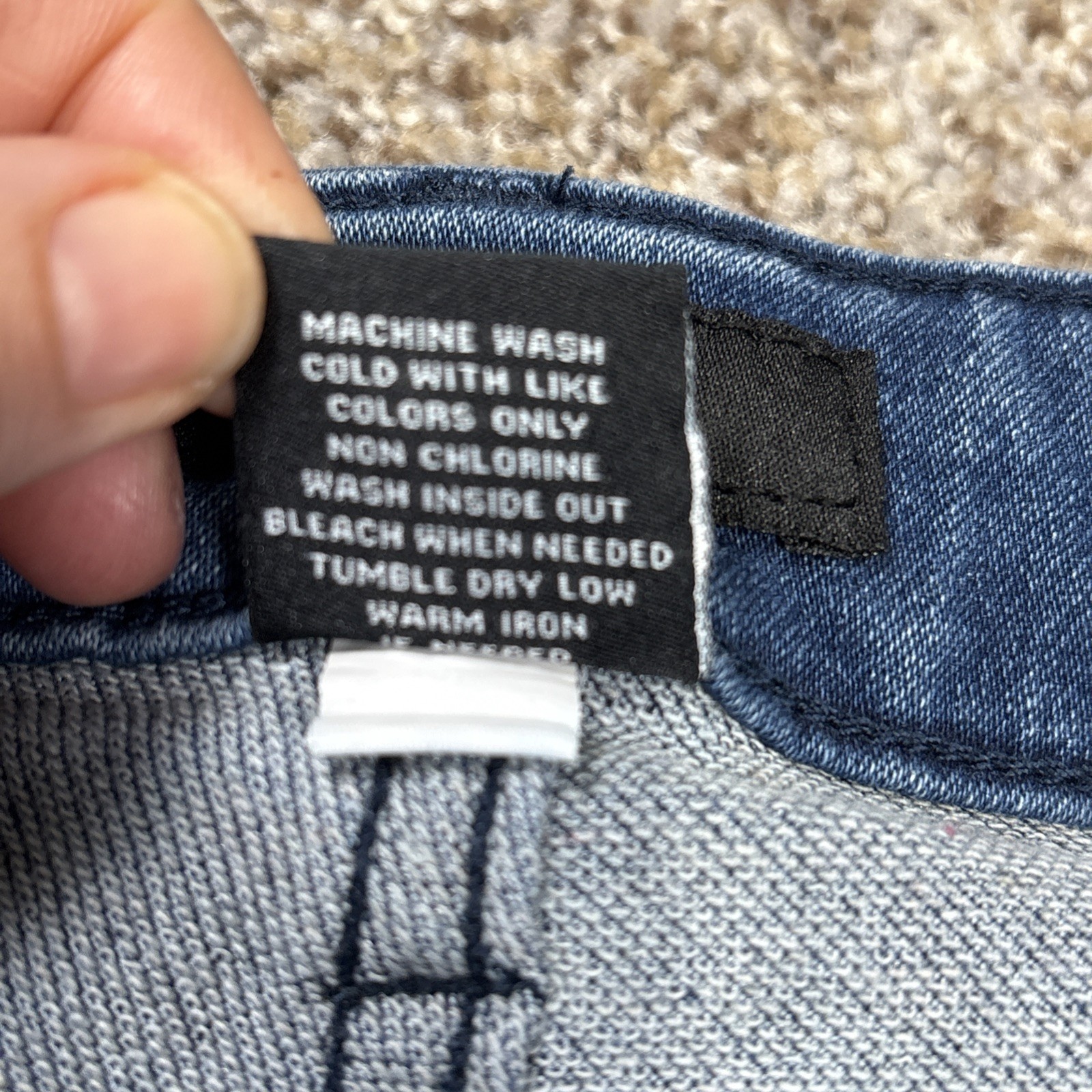 Ethanol Jeans 38x30 Straight Men's Stretch Denim Blue (37x29) - View 6