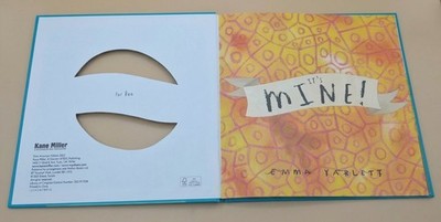 2022 Kane Miller It's Mine! Emma Yarlett Hardcover Picture Book 32 Pages