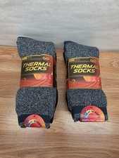 Cozy Thermal Socks 2 Pairs S-M 2 Pairs M-L Heather Men's 4-8 7-12 Winter Warm