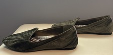 Birdies Women's Loafers Donqun Style, Crushed Velvet, Quilted Footbed Size 8