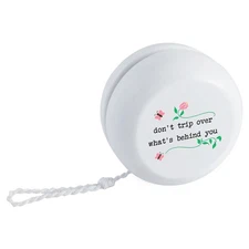 'Don't Trip Over What's Behind You' Retro Style Yo-Yo (YY00050799)