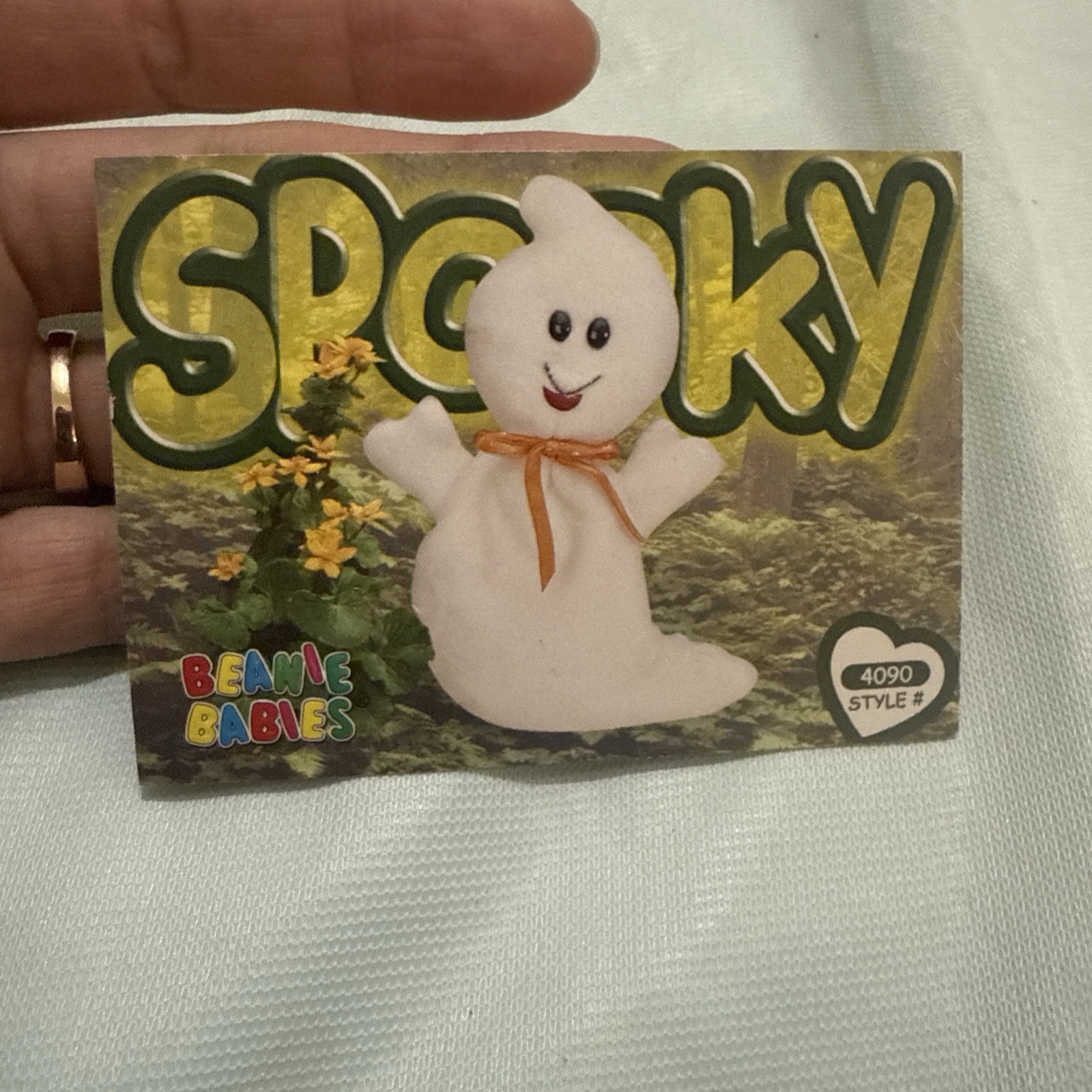 Ty beanie babies 2nd Edition series 4 1999 #234 Spooky The Ghost