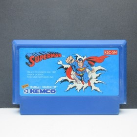 Superman Famicom FC Cartridge Tested Working NTSC-J Japan Nintendo