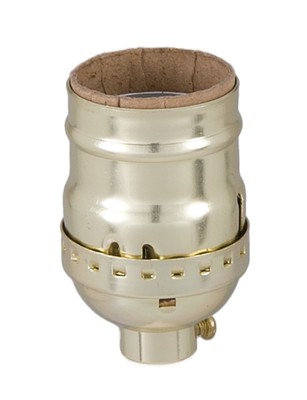 B&P Lamp Aluminum Short Keyless Sockets with Set Screw