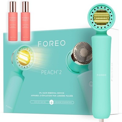 FOREO PEACH 2 Laser Hair Removal Device + 2 Boxes of Cooling Gel - NEW!