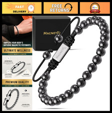 MAX Strength Magnetic Hematite Bracelet - Beaded Magnetic Therapy Jewelry for Me
