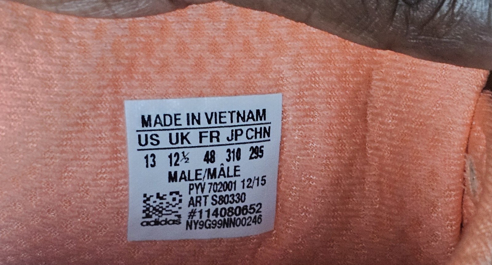 vibrant orange color Adidas Superstar Mens Sneaker size 13 thumbnail 3