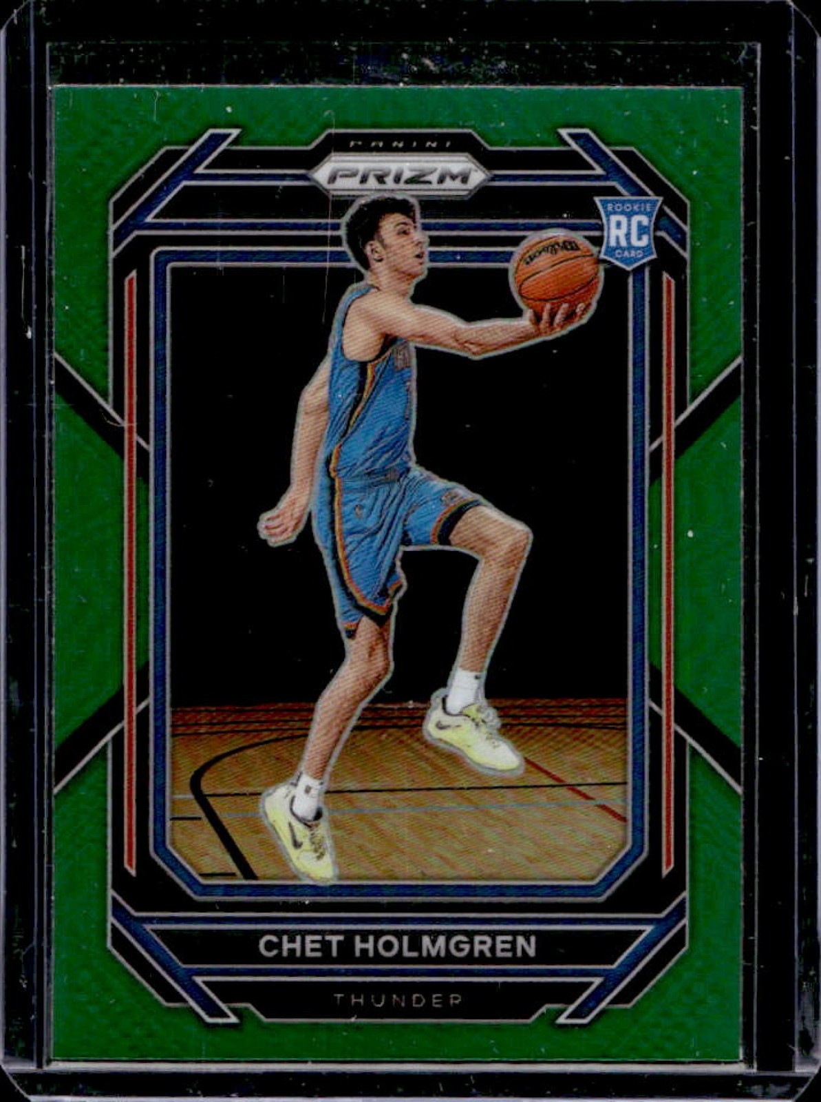 2022-23 Panini Prizm Chet Holmgren RC Prizm Green Rookie #266 Thunder