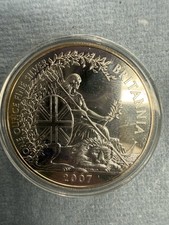 One Ounce Silver Britannia 2007 Coin In Sleeve