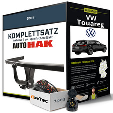 Für VW Touareg Typ CR7 , RC8 Anhängerkupplung starr +eSatz 7pol 11.2017- NEU