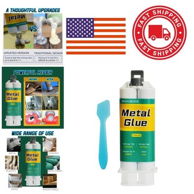 Fast Setting Metal Glue Liquid Weld for Aluminum Steel Plastic Repairs 1.76 Oz
