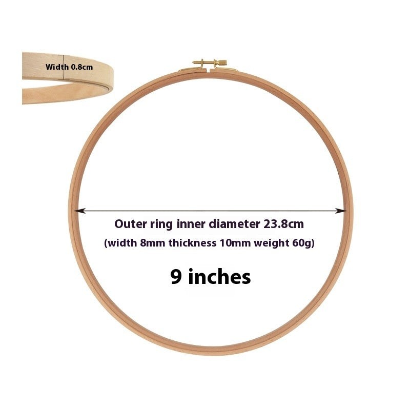 Hoop, Beechwood Hoops, Embroidery Hoop Frame, Craft Supplies