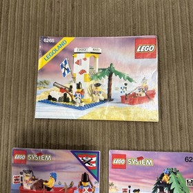 Lot Of 8 Lego PIRATES Manuals 🔥Skull's Eye Schooner 6286 Instruction 6268, 6234