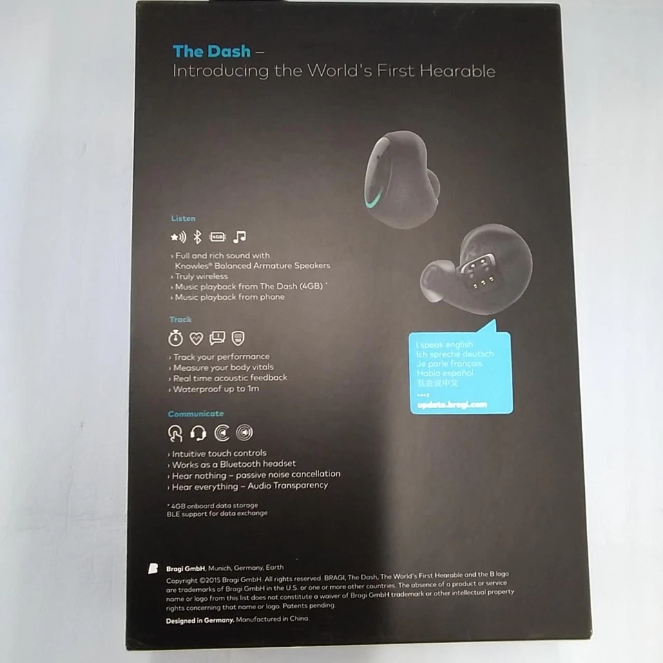 Auriculares BRAGI B1000-0001 probados y funcionan 1040 Foto 2 de 4