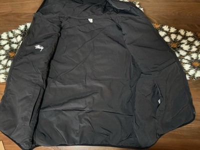 Stussy Pattern Sherpa Reversible Jacket Men's Size Large Natural