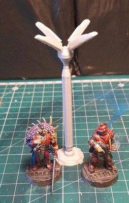 4x Laterne #4 Gelände Tabletop Stadt Cyberpunk Necromunda Star Wars Legion