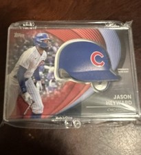 2022 Topps Series 1 Jayson Heyward Red Parallel # 9/10 Baseball Helmet Card