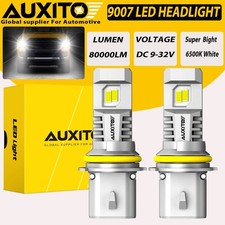 2x Auxito Canbus Hb5 9007 Led Headlight Bulbs 6500k White High Low Beam 80000lm