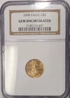 2008 $5 1/10oz Gold American Eagle - NGC Gem Uncirculated - A932