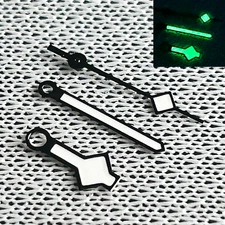 Black Snowflake Watch Hands Snow Flake fit 7S26 NH35 Green Lume Mod Parts Custom