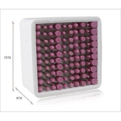 100 pieces FELT wool rotary point burrs bob polishers polish tools  *mn