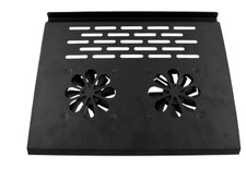 Black 2 Fans Notebook Laptop Cooling Cooler Pad w USB Cable