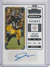 Jaylen Warren 2022 Panini Contenders Rookie Ticket Rc Auto