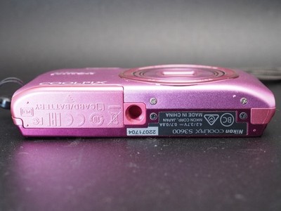 Nikon Coolpix S3600 Pink 20.1MP 8x Zoom Digital Camera From JAPAN