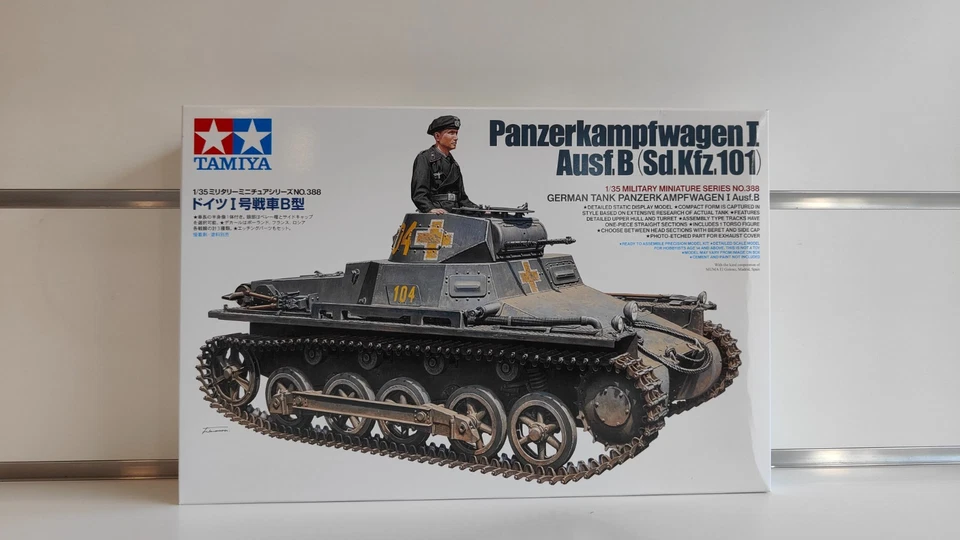 Carro armato Tedesco Panzer I Ausf.B Tamiya 1-35 kit 35388 + sidecar diorama - Immagine 4 di 4