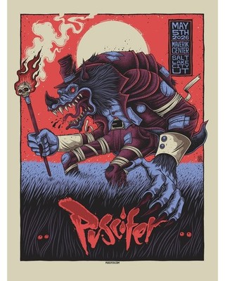 Puscifer Salt Lake City Utah 2026 Gig Poster At Maverik Center On May 5 2026