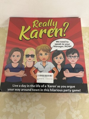 Really Karen? Board Game Complete  One Up Parties   New  Box Not Open