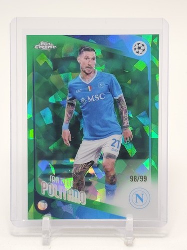 MATTEO POLITANO 2025-26 TOPPS CHROME UCC GREEN SAPPHIRE /99 #7 SSC NAPOLI Q5332