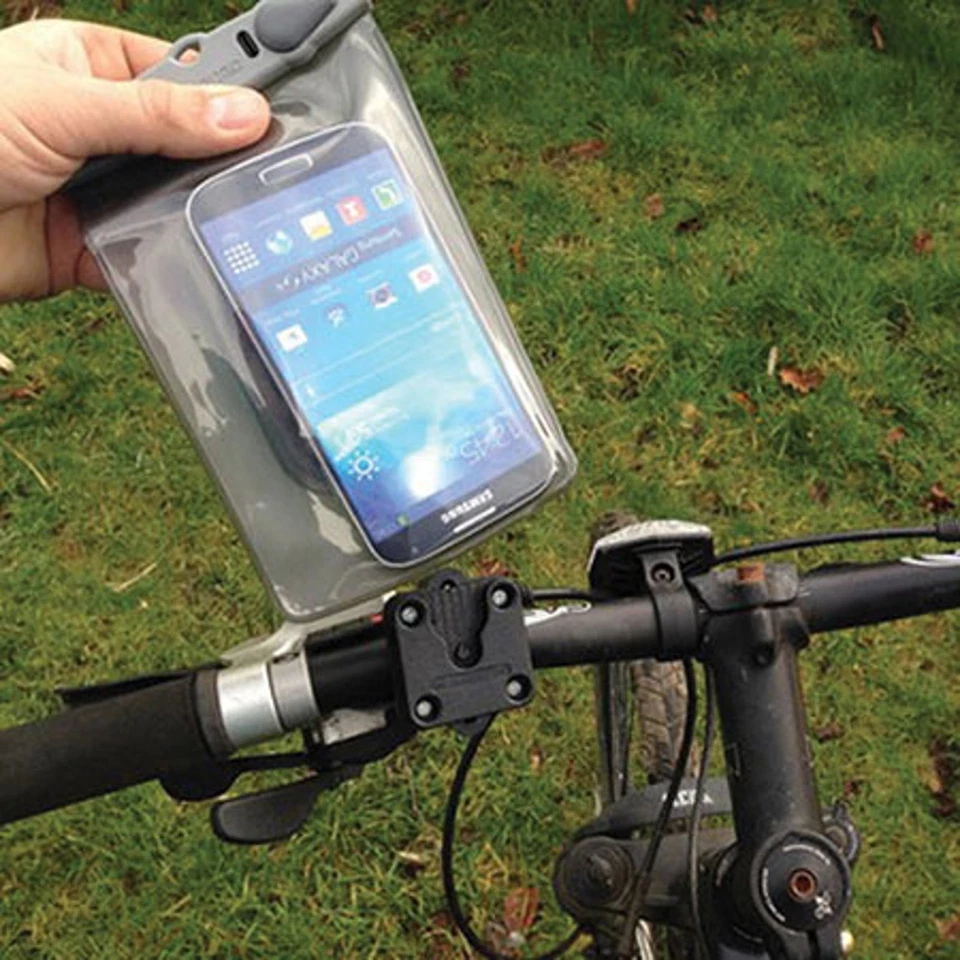 Funda de teléfono impermeable pequeña montada en bicicleta Aquapac para Samsung Galaxy SII, SIII, S Foto 3 de 4