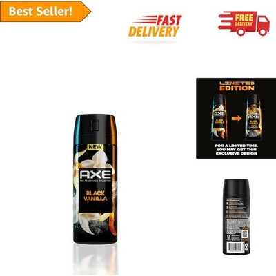 AXE Black Vanilla  Body Spray 4 oz - 72H Odor Protection & Freshness