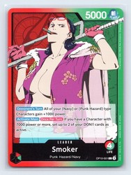 Smoker (001) OP10-001 Leader Royal Blood One Piece TCG