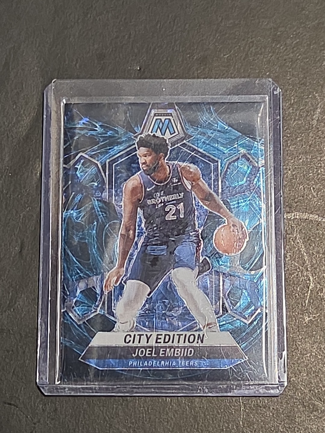 2023-24 Panini Mosaic Joel Embiid City Edition Genesis Mosaic Prizm #283