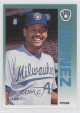 1992 Fleer Edwin Nunez #184 0c4