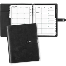 Weekgrat 2026 Leather Planner A5 Leather 6 Ring Binder Planner Binder Journal