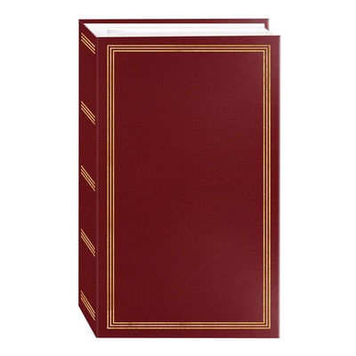 3-Ring Pocket Burgundy Album For 504 Photos - 4''X6''