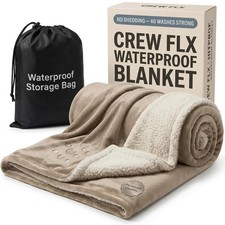 Waterproof Blanket for Bed Intimacy 80"x 60" Queen Size Reversible Fleece ...