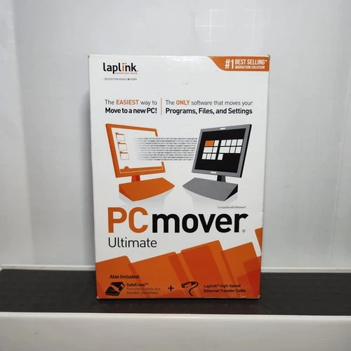 Laplink PCmover Ultimate With High Speed Ethernet Cable Windows Compatible