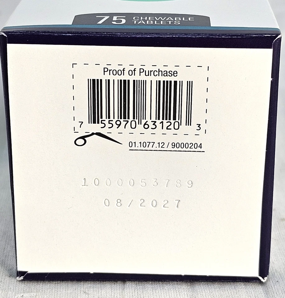 Nutramax Denamarin S-Adenosylmethionine Silybin Chewable Tablet Liver 75ct  8/27 - Image 3 of 3