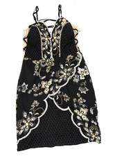 Elegant Black Short Dress Formal Or Evening Prom Gown Vintage