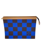 Louis Vuitton Pouch Pochette Voyage MM N40539 Mini Bag PVC BRW Unisex SSB2594