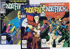 WOLFPACK # 1, 5, 7 US Marvel Comics 1988 HI-G...