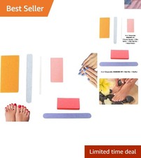 Hygienic Disposable Nail Care Kit - 6-Piece 4-in-1 Pedicure  2-in-1 Manicure