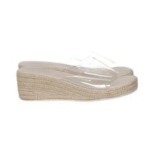Pantoletten, Größe: 40, Transparent/Beige, Damen #OPr